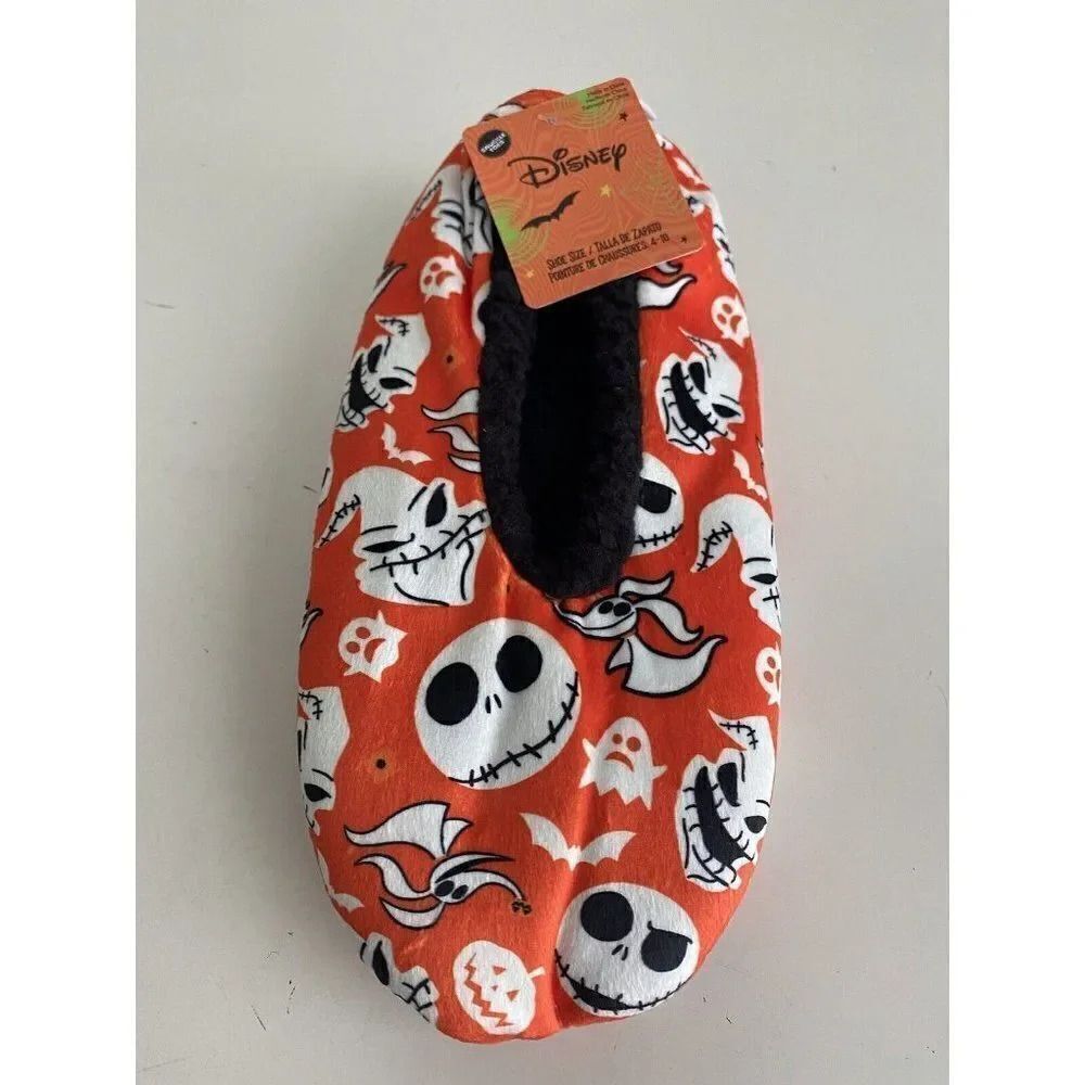 Nightmare Before Christmas Jack Skellington Slipper Snuggle Toes Women’s Sz 4-10